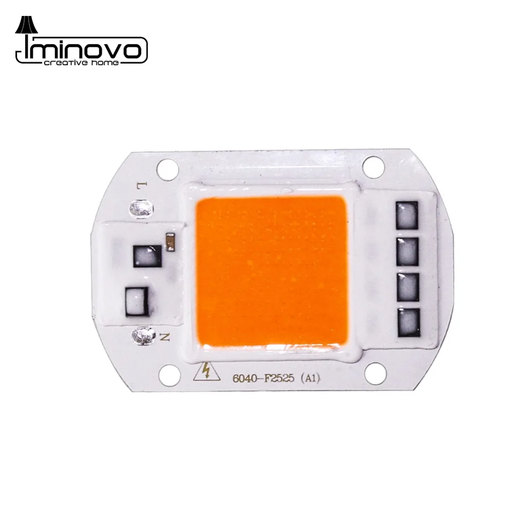 

Full Dpectrum of Plant Light COB Chip Input IP65 Smart IC LED Lamp Bulb 220V 10W 20W 30W 50W for DIY Flood Light