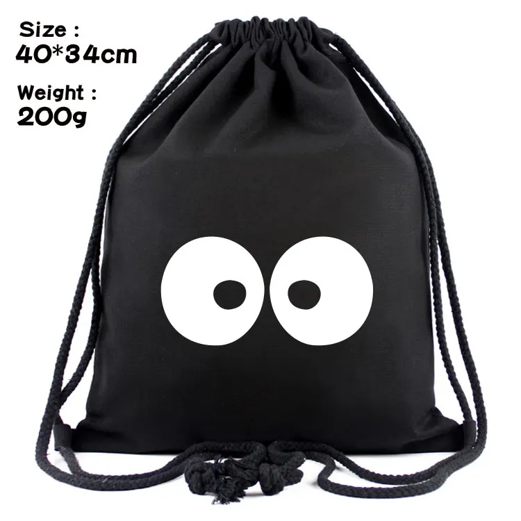 

Аниме мультфильм Мой сосед Тоторо Drawstring Рюкзак крутой мужской женский мужской рюкзак через плечо дорожный рюкзак