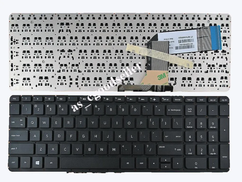 Новая английская клавиатура для ноутбука HP Pavilion 15 p p000 p100 15t 15z черная без