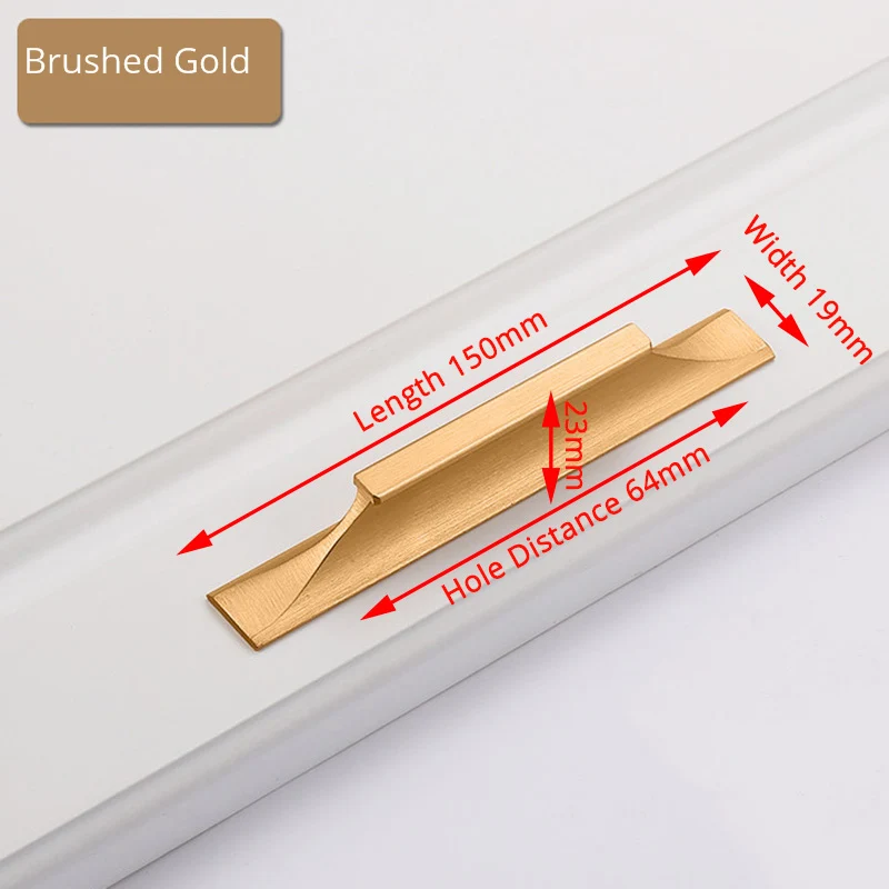 Gold 64mm KAK, американский стиль, черные ручки для шкафа, золото, твердый алюминиевый сплав, кухонный шкаф, ручки для выдвижных ящиков оборудование для обработки мебели - Цвет: Gold 64mm
