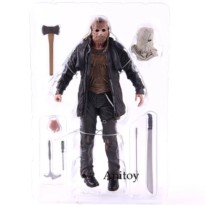 A without retail box NECA Friday the 13th Jason Voorhees фигурка 2009 Делюкс издание ПВХ Ужасы коллекционные вещи модель игрушки - Цвет: A without retail box