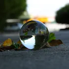 Фотография хрустальный шар орнамент фэншуй Глобус гадание кварцевый магический стеклянный шар для домашнего декора Сфера