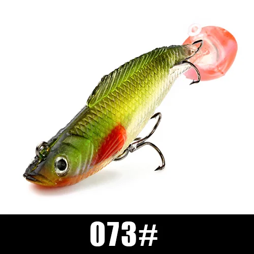 FISH KING/1 шт., 17 г, 27,5 г, 39 г, свинцовая наживка для рыбалки, Т-образный хвост, щука, Мягкая приманка с тройным крючком, искусственная приманка, джиг, бас, Shad Zander - Цвет: 073
