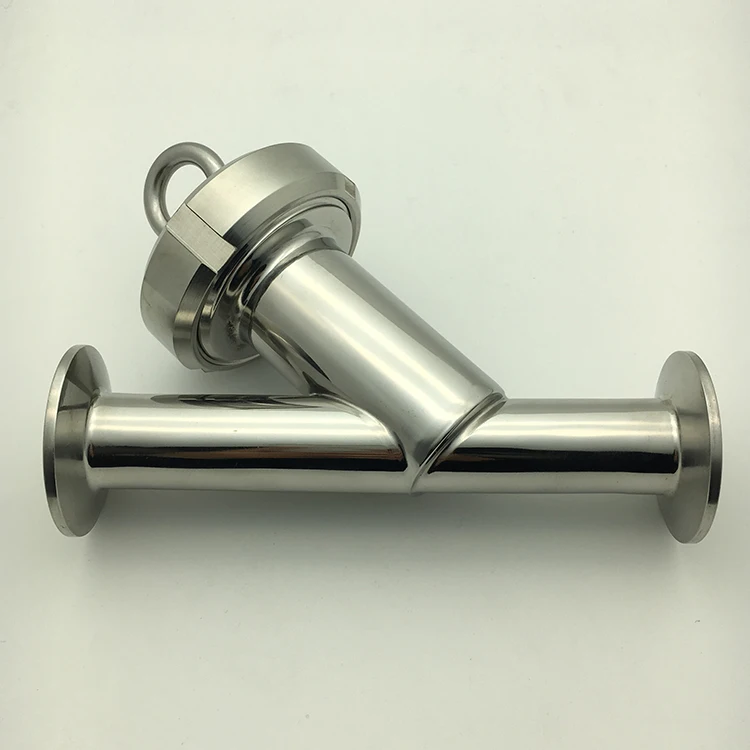 

Sanitary stainless steel 304 Y type filter oblique plug-in pipe sanitary welding filter angle inclined plug pipe filter element
