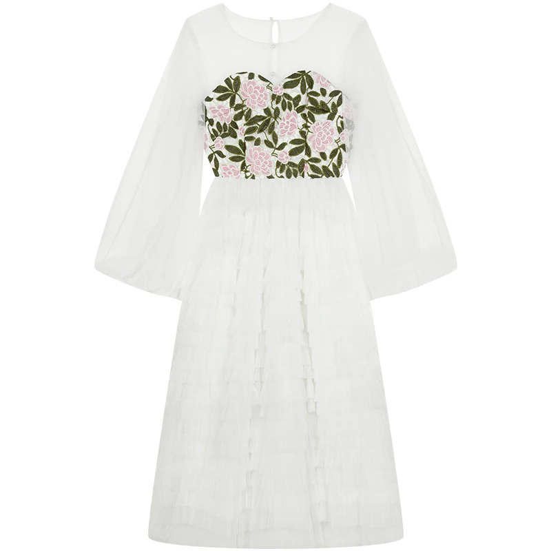 Женское длинное вечернее платье YIGELILA облегающее Сетчатое средней длины с