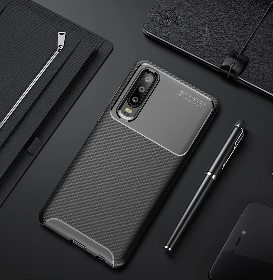 Ikrsses чехол для Huwei P30 Pro чехол Роскошный Углеродный волокно ультра тонкий силикон Мягкие TPU чехол для Huwei P30 P30 lite чехол телефона