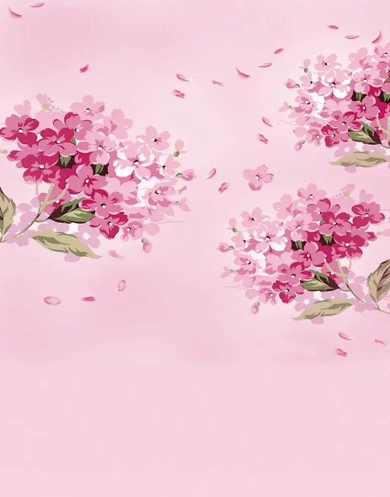 

Pink Flowers Photography Backdrops Photo Props Studio Background 5x7ft