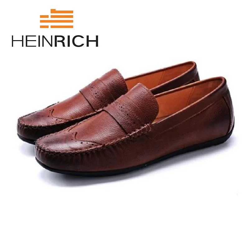 Генрих 2018 весной и летом Для мужчин повседневная обувь слипоны Модные туфли для