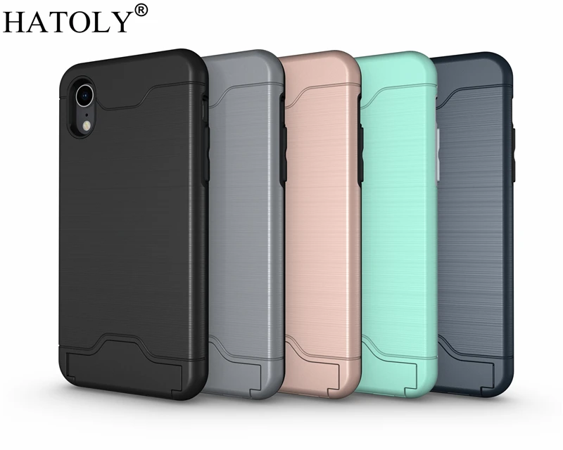 Чехол hatoly для Apple iPhone XR антидетонационный армированный мягкий силиконовый