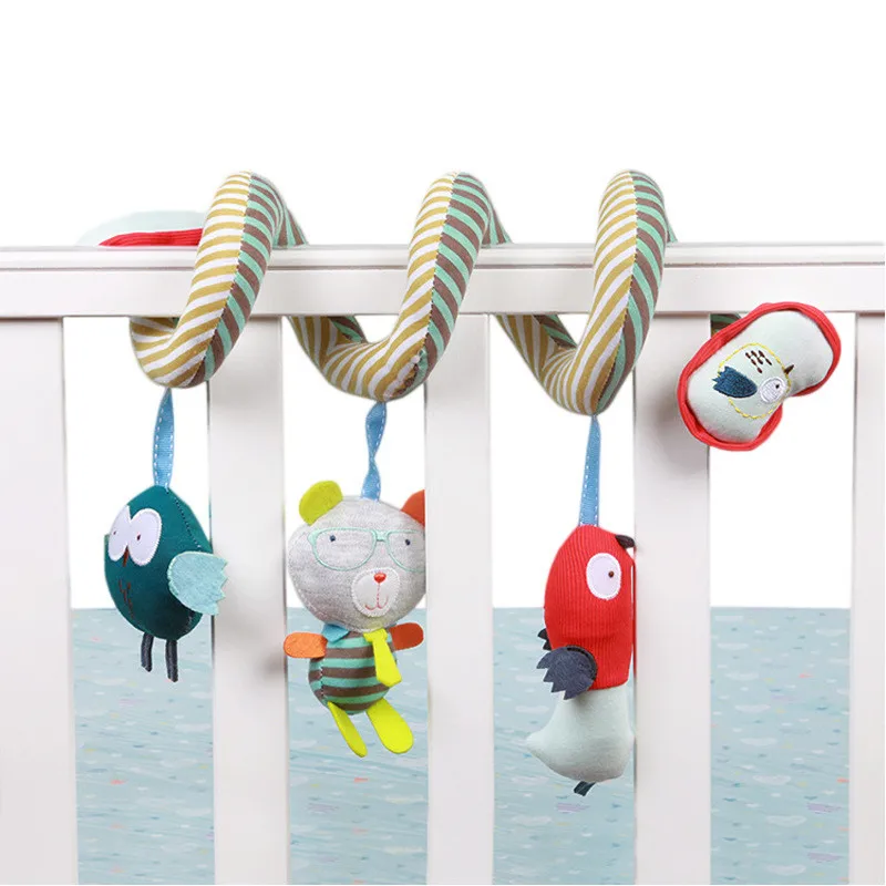 0-2 Years Baby Rattles Newborn Infant Teethers Toy Stroller Crib Bed Around Ring Bell Vocal Toys For Children Kids Birthday Gift | Игрушки и