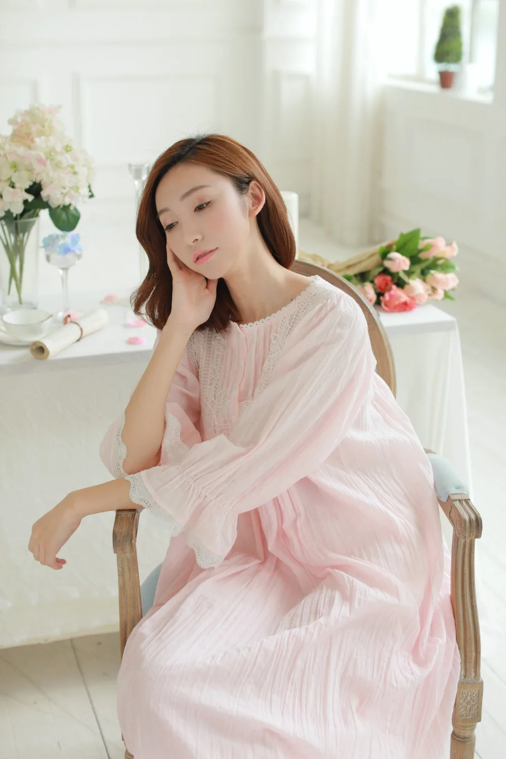 Ночная рубашка Fdfklak Хлопковая пижама для беременных|maternity sleepwear|pregnancy pijamapregnant pijamas