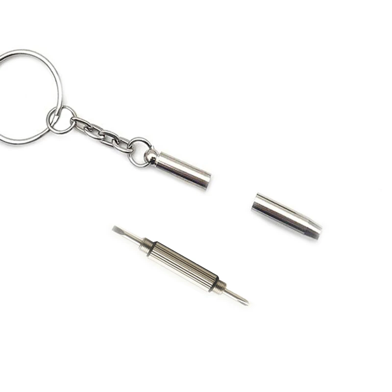 New arrival Portable Multifunction Screwdriver Keychain silver mini home practical screwdriver combination tool high quality | Украшения и