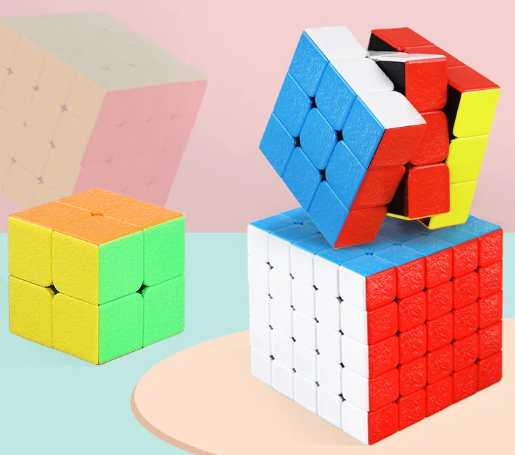 4 шт./компл. 2x2x2 3x3x3 4x4x4 Magic Скорость Cube обучающие игрушки для Детский подарок