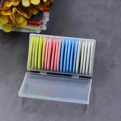 20Pcs Colorful Colorful Erasable Fabric Tailors Chalk Tailor's Chalk Pencil Fabric Patchwork Marker Clothing Pattern DIY Sewing Tools GYH - Цвет: 20Pcs Colorful