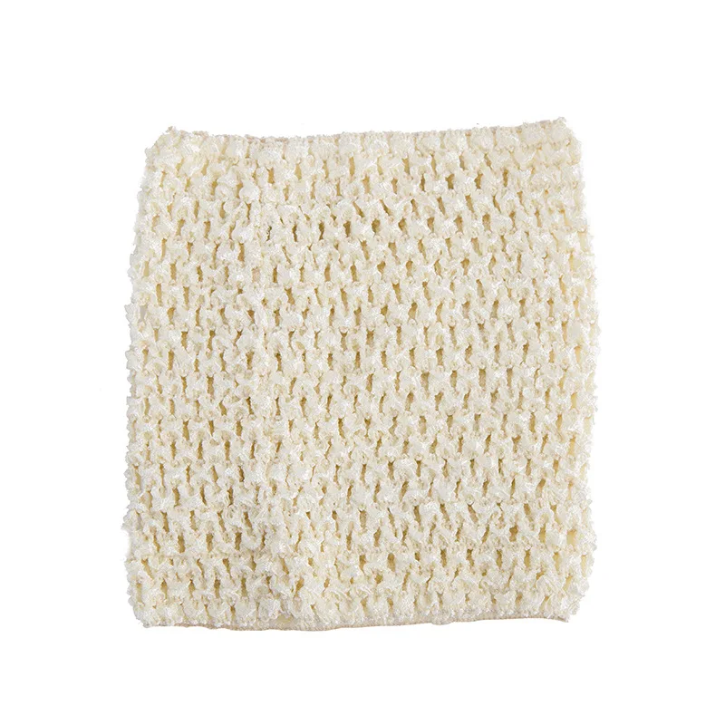 Ivory 1 шт., 15 см* 15 см, топ-пачка для вязания крючком, топ-труба, 6 дюймов, повязка на голову, пачка, обхват груди, пачка, топы для DIY, пачка, младенец, ткань одежда - Цвет: Ivory