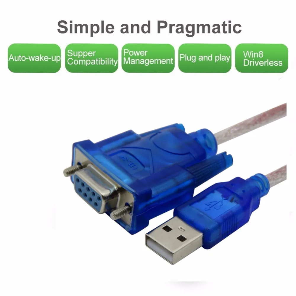 USB to RS232 Female Cable USB to DB9 Female USB to Serial Port