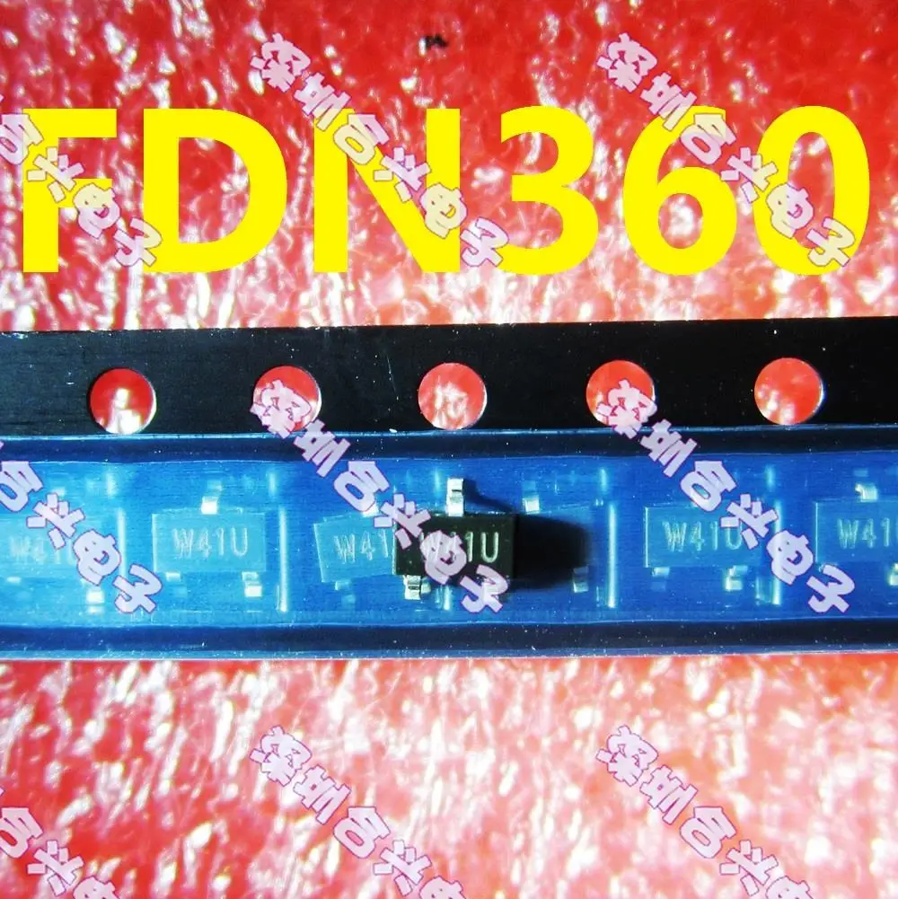 Бесплатная доставка 10 шт./лот FDN360 LCD транзистор SOT 23 Замена Модель W41T W41U W41Q новый
