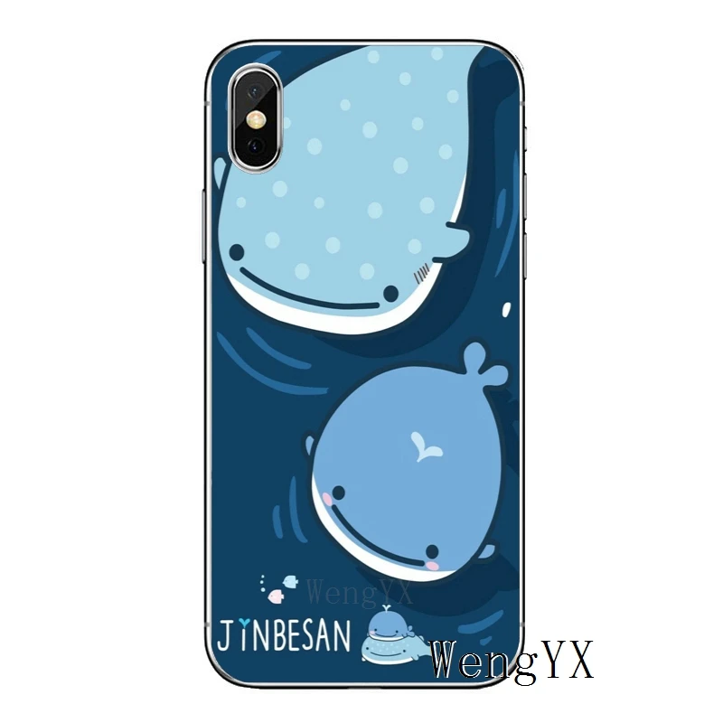 Японский кавайный КИТ Акула для samsung Galaxy S10 S9 S8 S7 S6 edge Plus Lite S5 S4 mini Note 9 8 5 4 TPU мягкий чехол для телефона - Цвет: Whale-Shark-A-06