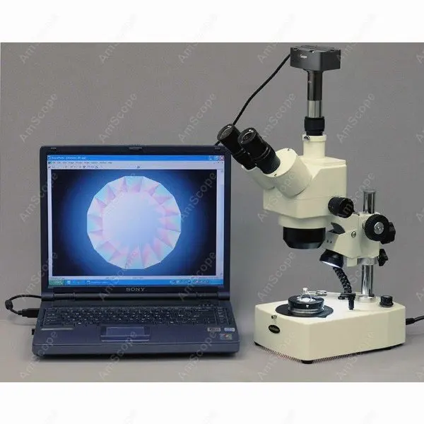 Микроскоп Darkfield-микроскоп AmScope 10X-60X микроскоп с драгоценными камнями + камера 3 Мп |