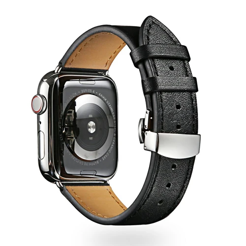 9 Ремешок с бабочкой для apple watch 5, 4 ремешка, 44 мм, 40 мм, 3 ремешка, 42 мм, 38 мм, ремешок из натуральной кожи для iwatch, браслет - Цвет ремешка: 9