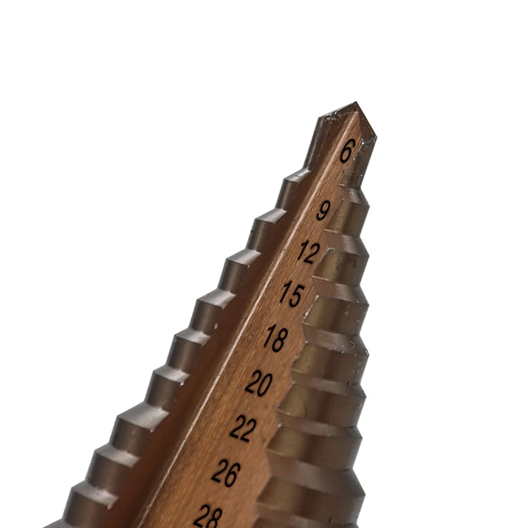 Сплав высокопрочной стали с кобальтом M35 Треугольники Shank6-37MM прямая канавка металлические увеличивающиеся фильтры Коническое сверло немного нержавеющая сталь кольцевая пила Резак древесины Мощность инструмент