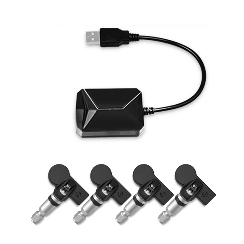 Система контроля давления в шинах TPMS USB датчик с поддержкой Android|Датчик шинах| |
