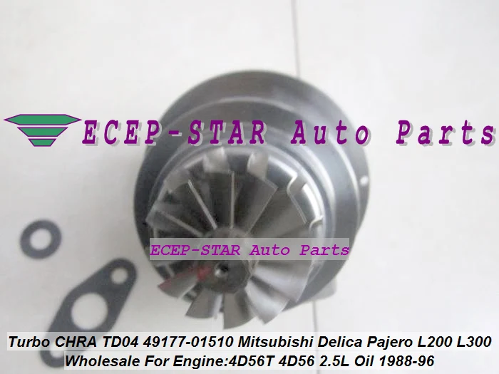 Бесплатная доставка Картридж Turbo с масляным охлаждением CHRA TD04 49177 01510 01511 MD106720 для