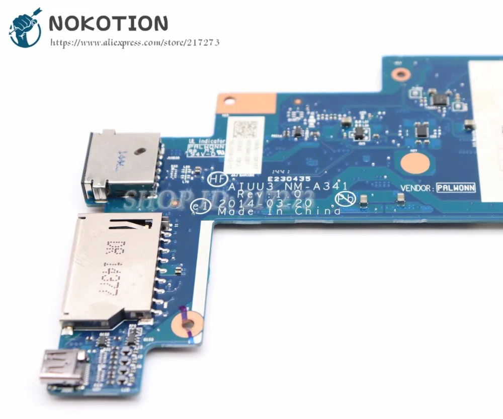 Материнская плата NOKOTION aiu3 для ноутбука Lenovo Yoga 2 11 pro материнская SR1C7 NM-A341 4 Гб памяти