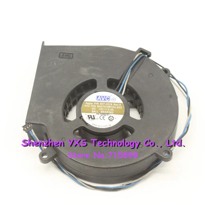 BA07015B12U S02 DC 12V 1 2 W 0.4A версия PN: 607 3319 Вентилятор охлаждения 2G10063D для Apple 09 Mac Mini|pn| |