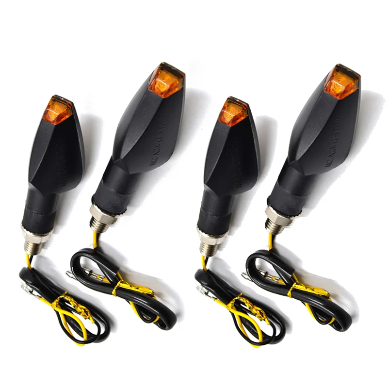 4 шт./компл. Светодиодная лампа для мотоцикла с дымовым сигналом поворота