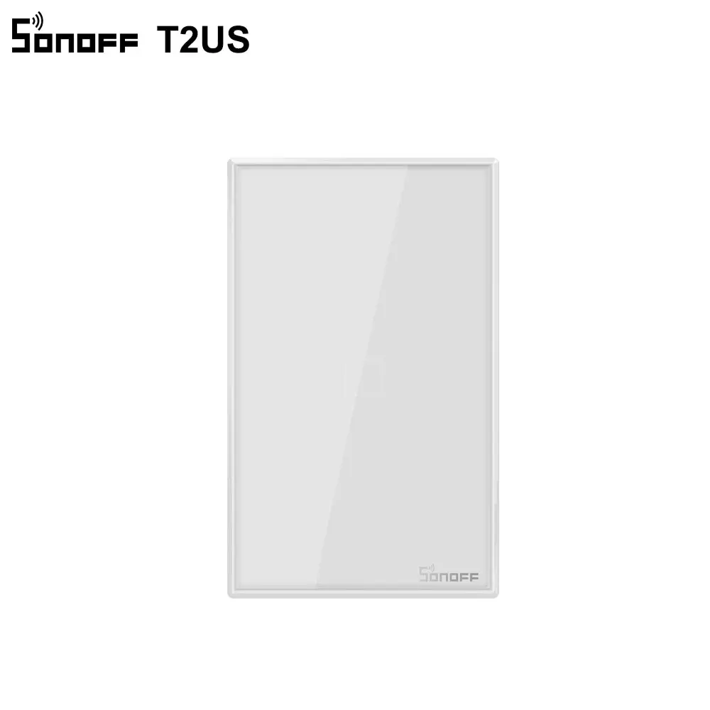 Интеллектуальный выключатель света SONOFF T2US TX Smart Wifi сенсорный настенный выключатель света с границы умный дом 1/2/3 433 RF/Голосовое управление/приложение Управление работает с Amazon Alexa