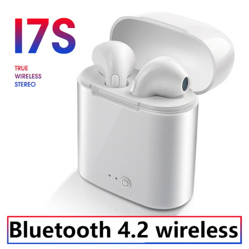 Настоящие беспроводные наушники i7s TWS Bluetooth стерео Спортивная гарнитура с