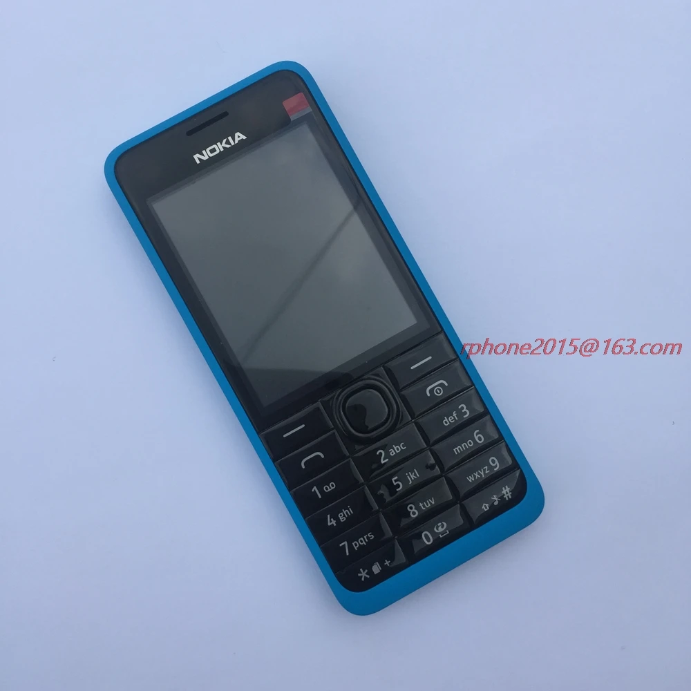 Отремонтированный мобильный телефон NOKIA 301 WCDMA 3MP 2,4 'один две sim-карты разблокированный мобильный телефон