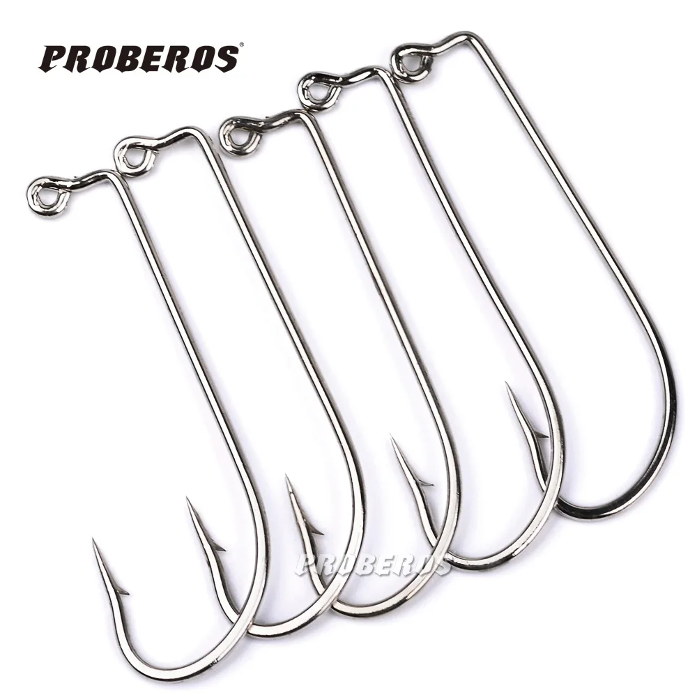 500 шт./пакет джиг крючок большой морской из нержавеющей стали серебряные стальные