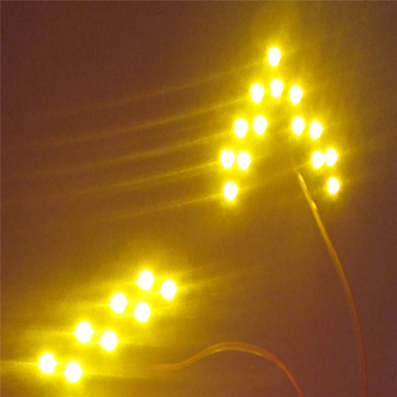 KEYECU 2 шт. 14SMD LED боковое зеркало со стрелкой панель индикатор Add on Blinker указатель