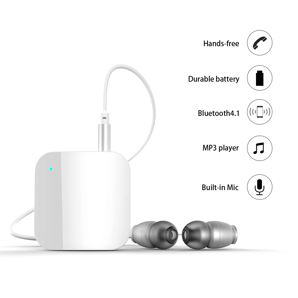 Беспроводной автомобильный Bluetooth Aux аудио музыкальный приемник для гарнитуры