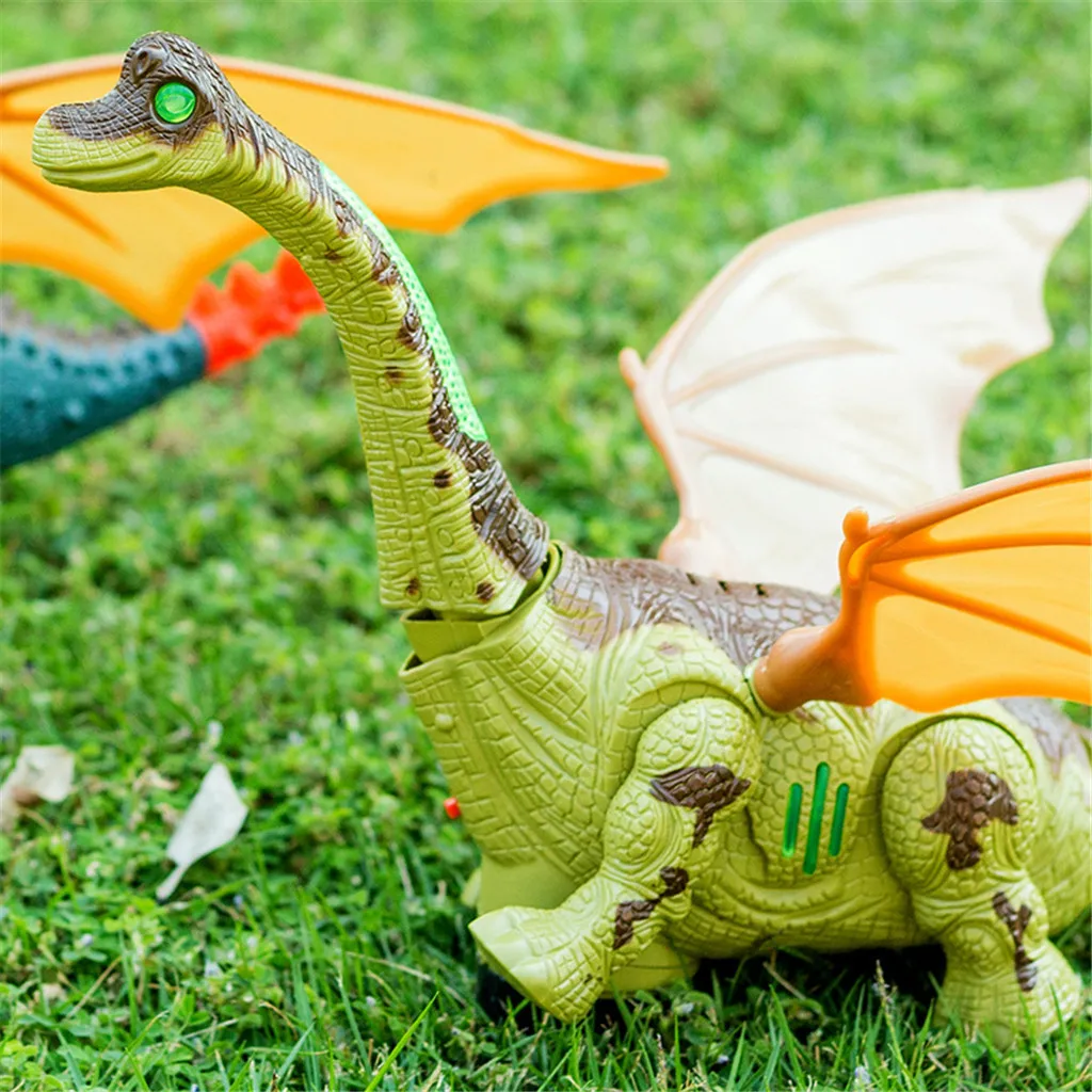 Фигурка динозавра Брахиозавра T Rex модель игрушки с подсветкой и индукцией