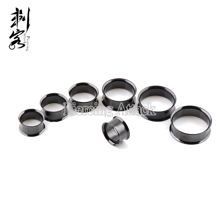 (Мин. Заказ $10) Большой Калибр черный двойной расклешенный Разъем 18 мм-30 мм дешевые