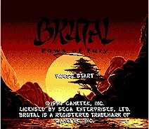 

Brutal Paws Of Fury 16 bit MD Game Card For Sega Mega Drive For SEGA Genesis