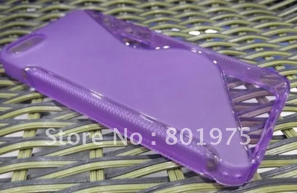 Чехол для iPhone 5 G 1000 S линия волна кривая тпу гель кожи чехол iPhone5 |