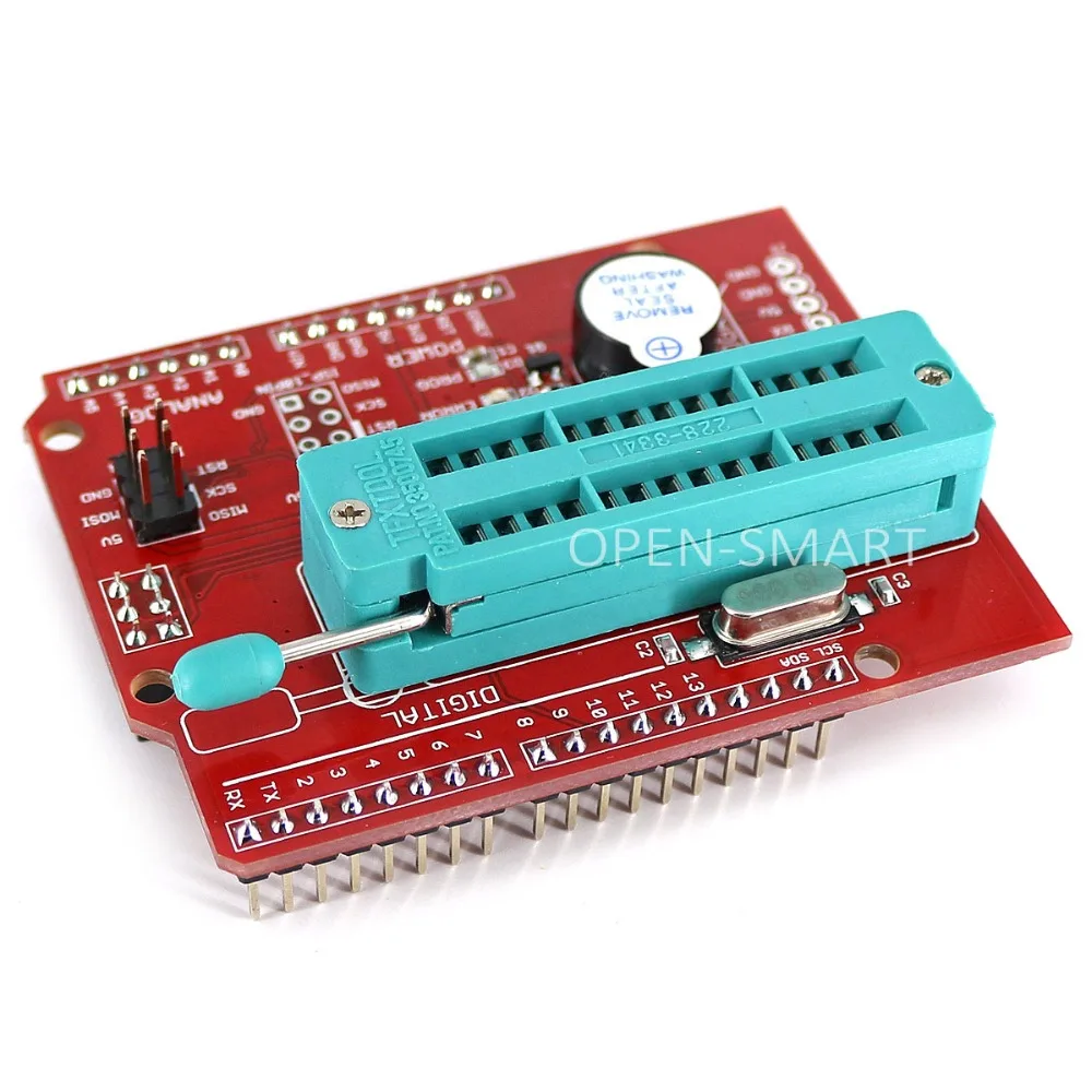 AVR ISP щит горящий загрузчик программист Atmega328P модуль загрузчика с зуммером и светодиодный индикатор для Arduino UNO R3