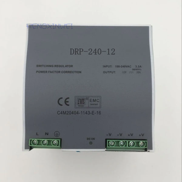 Din-рейка одиночный выход импульсный источник питания 240 Вт DR-240-12 DR-240-15 DR-240-24 DR-240-36