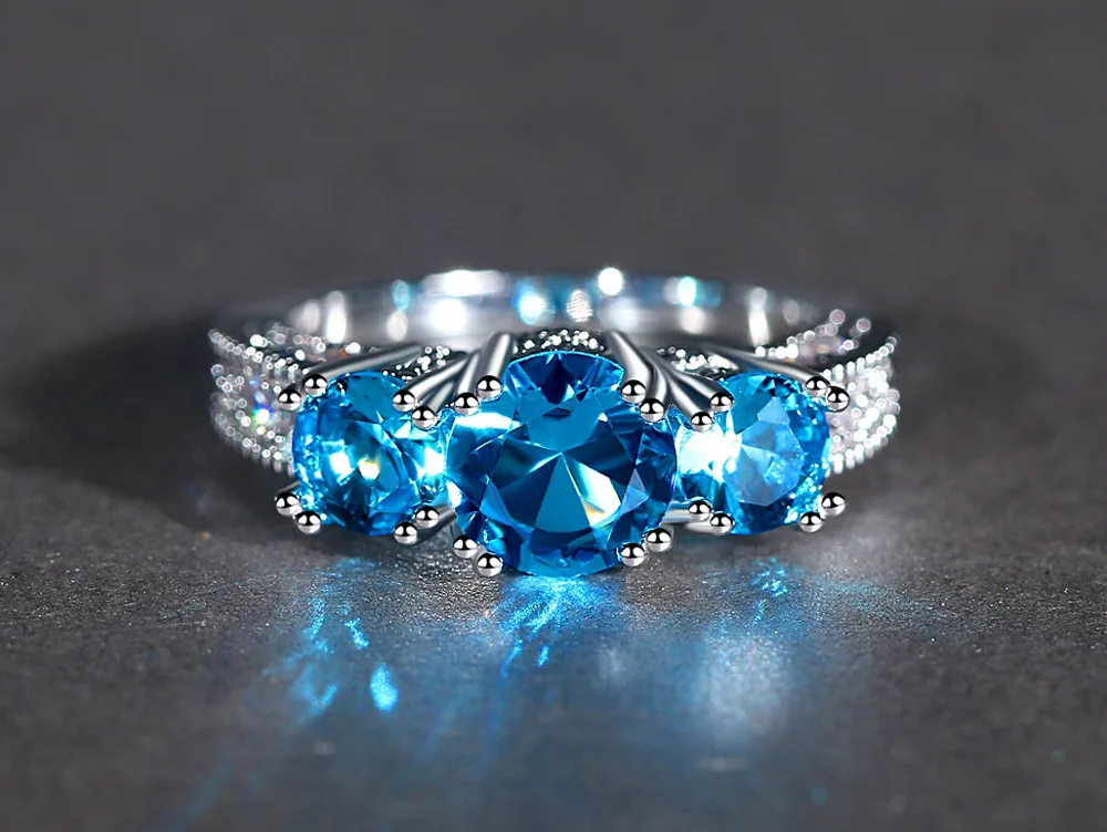 Оптовая продажа посеребренные Свадебные Кольца для женщин Anillos Anel ювелирные