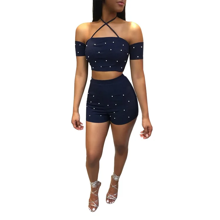 2018 Hot Women New Fashion Sexy Night Club Winter Vestidos Jumpsuits Ladies Party Rompers 2 Pieces Bodysuits Beadings Playsuits | Женская