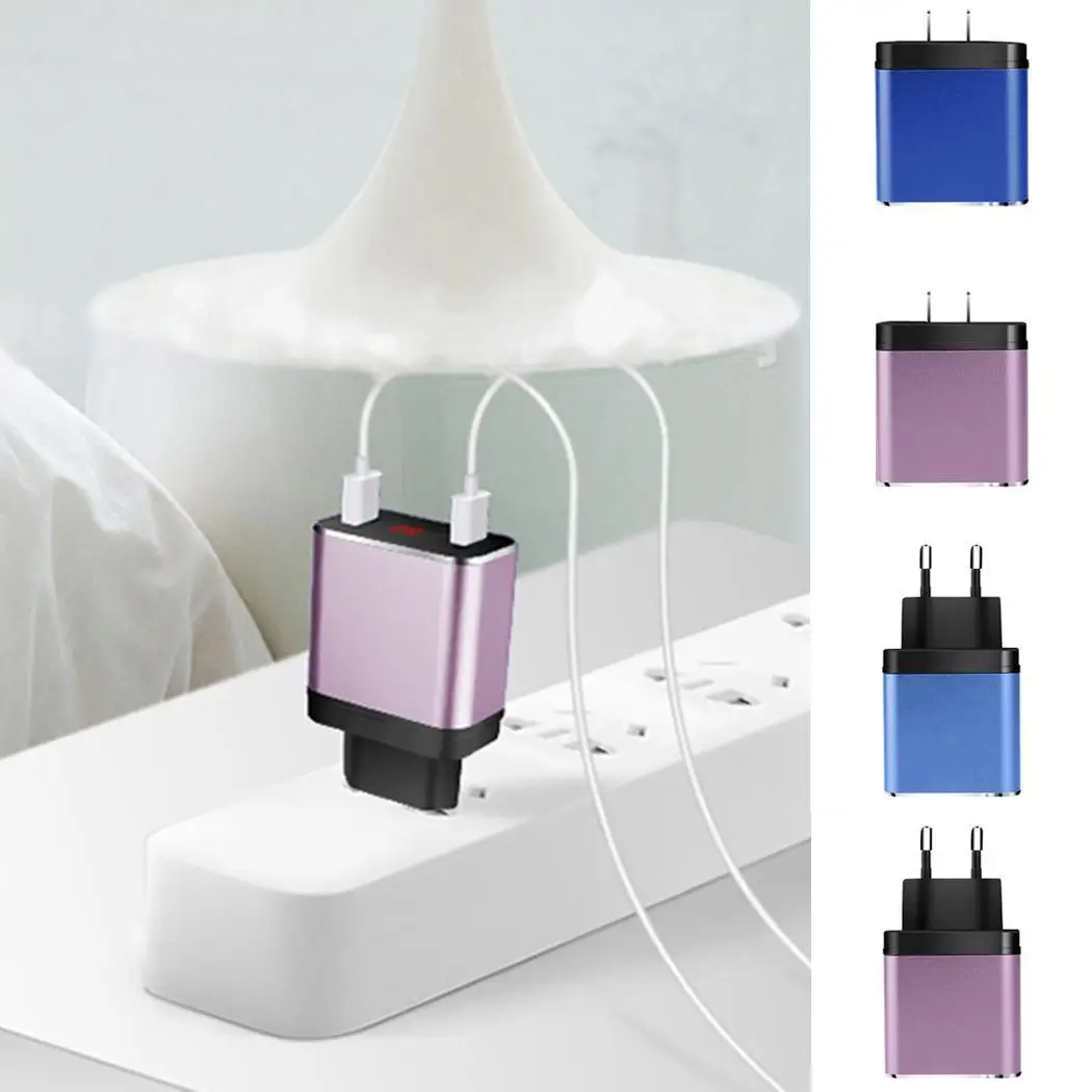 Универсальный мобильный телефон с 2 USB-портами и цифровым дисплеем 060 DC110V-240V ~ 50/60Hz