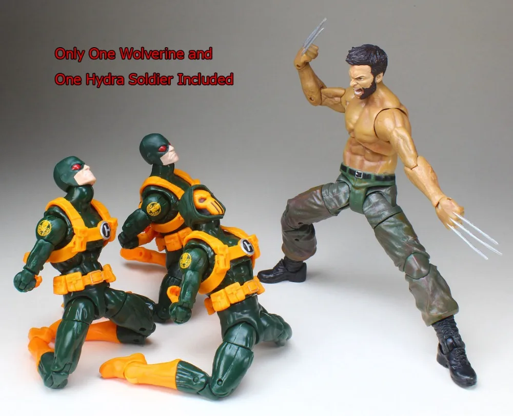 Marvel выбор легенд фильм "Росомаха" Logan Vs Hydra Soldier свободная фигурка