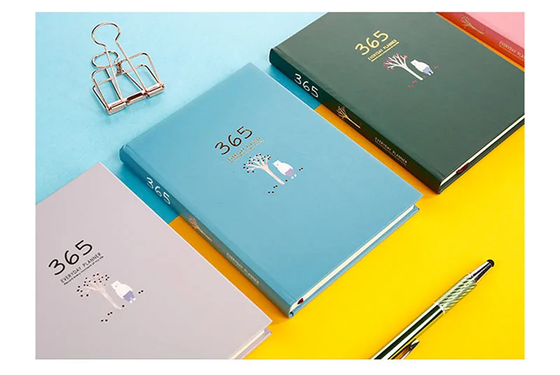 Kawaii Agendays 365 дней дневник планировщик блокнот-органайзер и журналы B6 личный 32K ежемесячный недельный блокнот