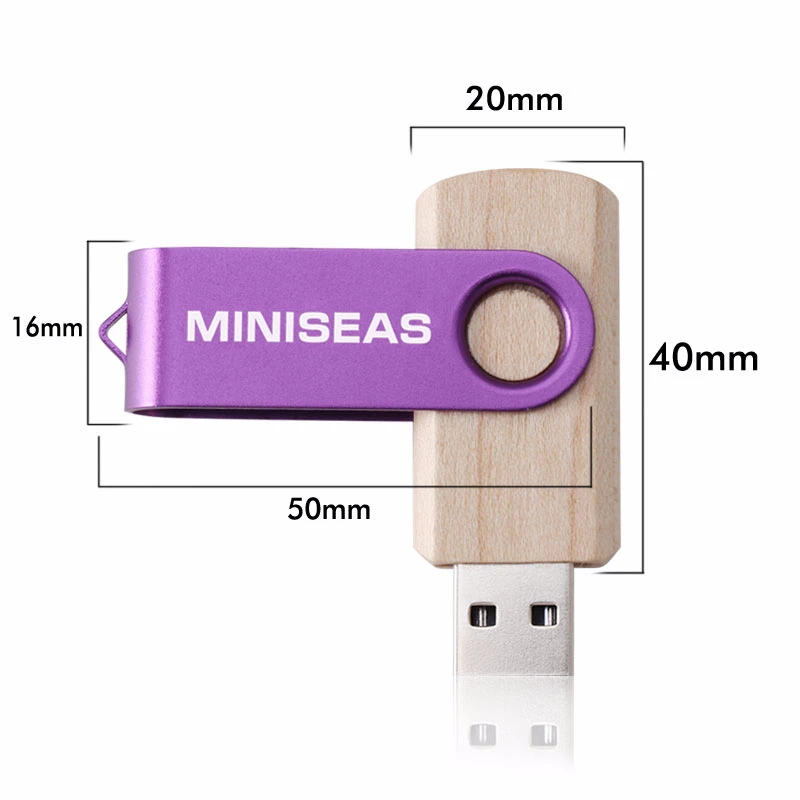 Miniseas реальная емкость красочная память деревянный Usb флэш накопитель 8G/16G/32G/64G USB