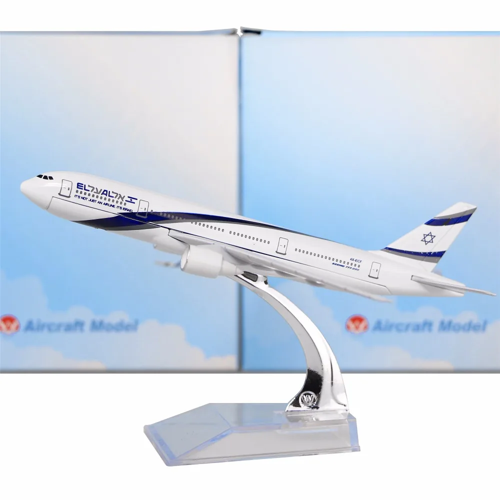 EL AL Israel Airlines Boeing 777 16 см металлические модели самолетов детские подарочные на день