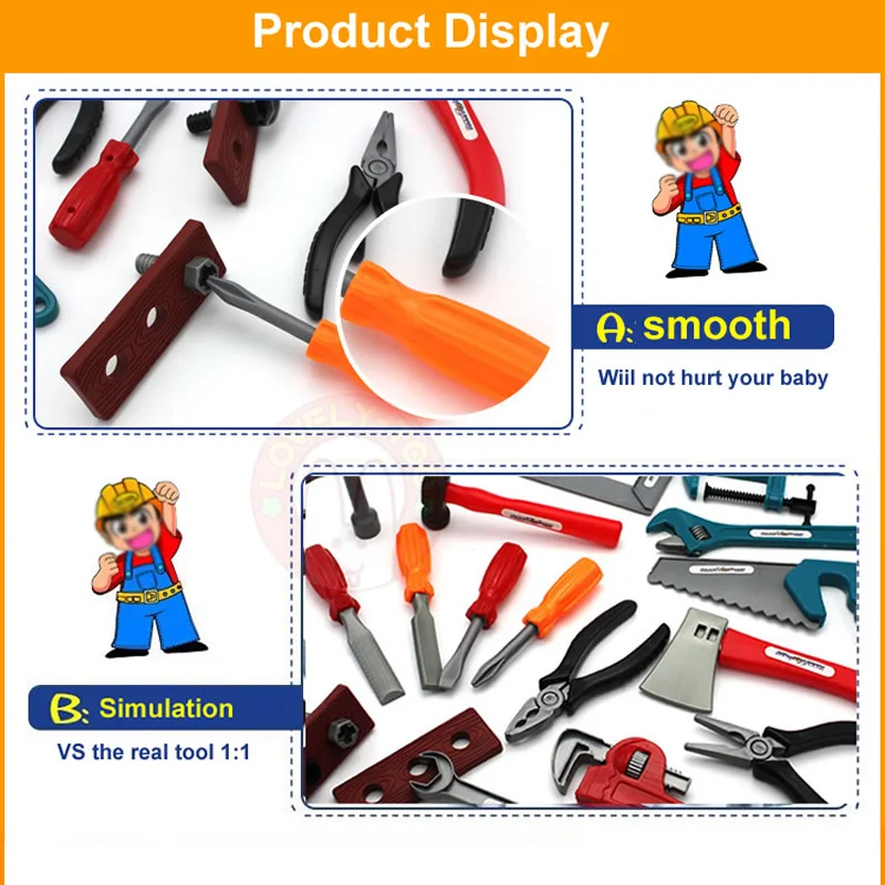 28 шт. набор инструментов для ремонта детских игрушек|pretend play|toy toolstoy tool set |